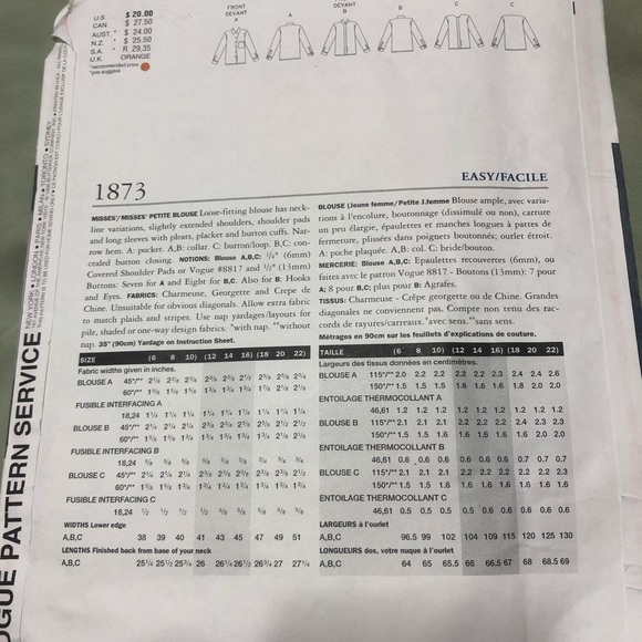 Calvin Klein Vogue Patterns Sewing Kit - Picture 8 of 8